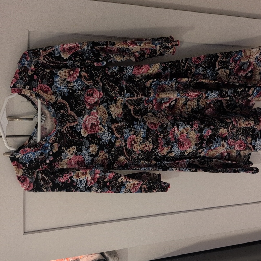 Floral Long Sleeve Dress